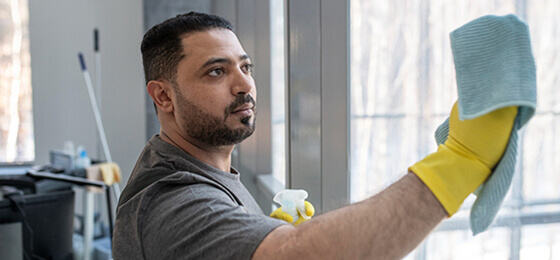 Male Professional Cleaner